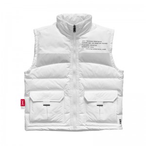 Asrv 0263. Hipora® Waterproof Down Men's Vest White | 95364WFVO