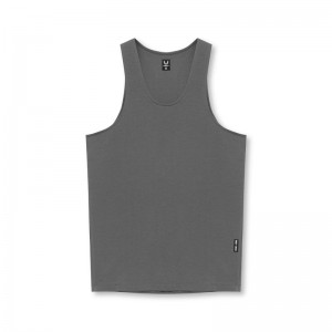 Asrv 0631. Solucell™ Essential Slim Men's Tanks Grey | 04358JMKX