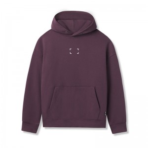 Asrv 0648. Tech-Terry™ Men's Hoodie Deep Purple | 56821PYFD