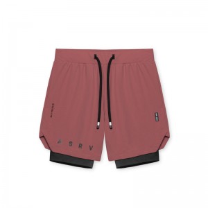 Asrv 0652. Tetra-Lite™ 7 Liner Men's Shorts Red | 07826OKQL