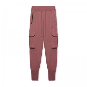 Asrv 0654. Tech-Terry™ Cargo High Rib Men's Jogger Red | 60431EWMJ