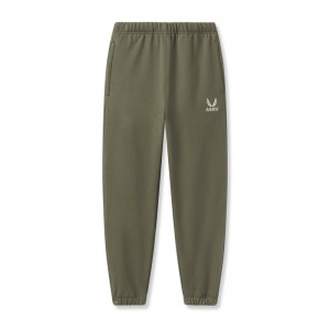 Asrv 0655. Tech-Terry™ Oversized Men's Sweatpants Olive | 84507YSTK