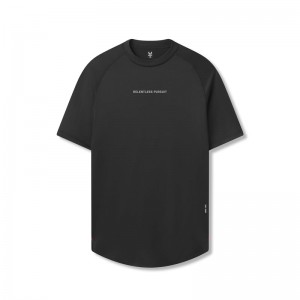 Asrv 0660. AeroSilver® Established Men's Short Sleeve Black | 37964JNHO