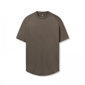 Asrv 0660. AeroSilver® Established Men's Short Sleeve Grey Brown | 72039BUMF