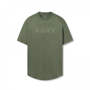 Asrv 0660. AeroSilver® Established Men's Short Sleeve Olive | 36941SCWA