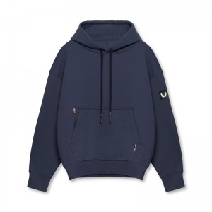 Asrv 0680. Tech-Terry™ Weatherproof Men's Hoodie Navy | 68940HGOJ