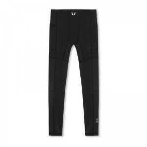 Asrv 0691. WarpFlexx® Side Pocket Men's Leggings Black | 72694CVOY