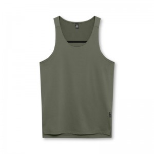 Asrv 0728. Core Mesh Back Extended Men's Tanks Olive | 96352FHVO