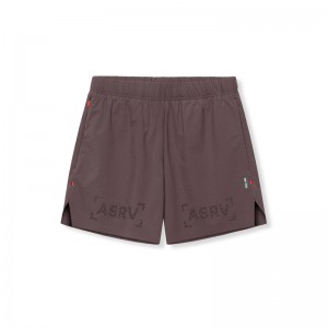 Asrv 0737. Ripstop 6 Perforated Men's Shorts Purple | 72069UGST