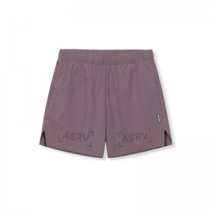 Asrv 0737. Ripstop 6 Perforated Men's Shorts Purple | 46235JHWX