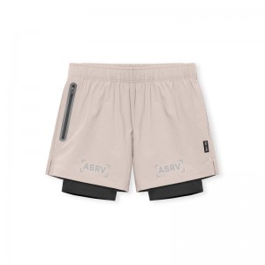 Asrv 0761. Ripstop 5 Liner Men's Shorts Grey | 52014EFXB