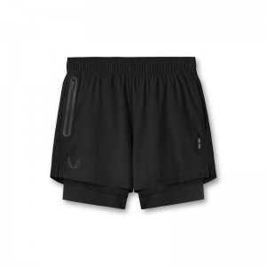 Asrv 0784. Ultralite™ 6 Liner Men's Shorts Black | 16435DLQX