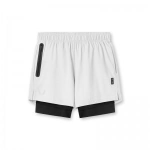 Asrv 0784. Ultralite™ 6 Liner Men's Shorts White / Black | 07953JAYX