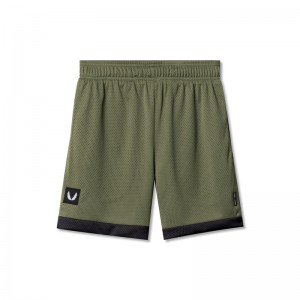 Asrv 0795. SilverPlus™ Mesh Reversible Men's Shorts Olive | 98430VQCN