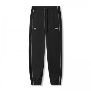 Asrv 0796. Ripstop Oversized Men's Track Pants Black | 54683PXTC