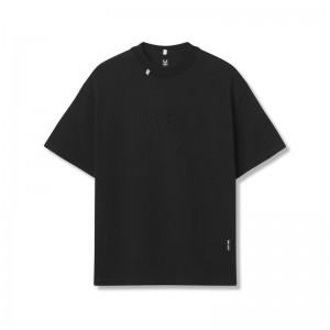 Asrv 0797. Tech Essential™ Relaxed Men's Short Sleeve Black | 87412HIQL