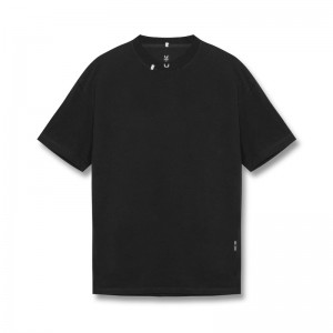 Asrv 0797. Tech Essential™ Relaxed Men's Short Sleeve Black | 10529LDMY