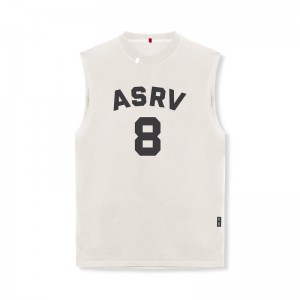 Asrv 0807. Tech Essential™ Relaxed Cutoff Men's Tanks Grey | 68951RBLS