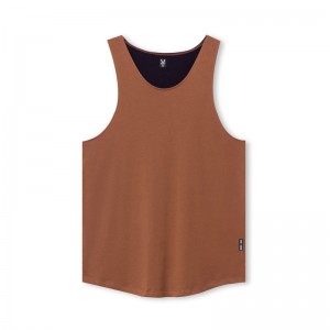 Asrv 0808. Supima® Vented Men's Tanks Red | 58720SNTK