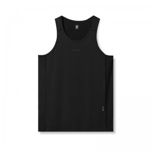 Asrv 0809. Supima® Mesh Panel Training Singlet Men's Tanks Black | 62437YFNS