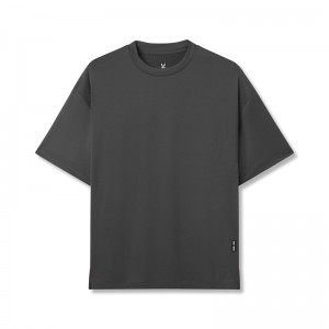 Asrv 0822. AeroSilver® Oversized Men's Short Sleeve Grey | 75912IRAB