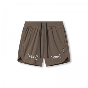 Asrv 0823. Tetra-Lite™ 7" Linerless Men's Shorts Grey Brown | 72389ZURD