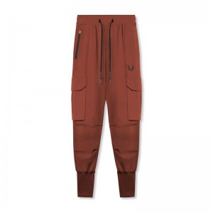 Asrv 0825. Tetra-Lite™ Cargo High Rib Men's Jogger Dark Red | 85063DXBM