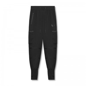 Asrv 0827. Tetra-Lite™ Inlay Pocket High Rib Men's Jogger Black | 86524NCVU