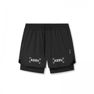 Asrv 0828. AeroSilver® 5" Liner Men's Shorts Black | 14806NOYS