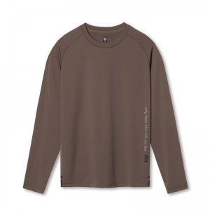 Asrv 0832. 3D-Lite® 2.0 Fitted Men's Long Sleeve Grey Brown | 90463QLHI