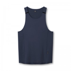 Asrv 0833. 3D-Lite® 2.0 Pro Singlet Men's Tanks Navy | 05261ATZQ