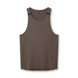 Asrv 0833. 3D-Lite® 2.0 Pro Singlet Men's Tanks Grey Brown | 37624VJQD