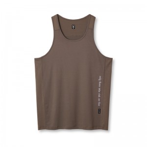 Asrv 0834. 3D-Lite® 2.0 Training Singlet Men's Tanks Grey Brown | 61529IJGX