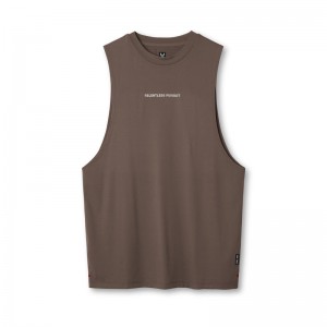 Asrv 0837. 3D-Lite® 2.0 Muscle Men's Tanks Grey Brown | 28945JCBP