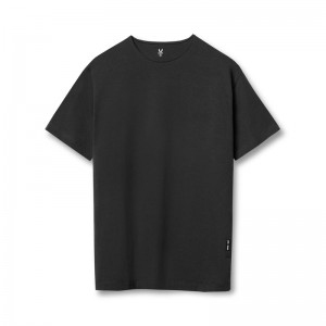 Asrv 0846. CottonPlus™ Standard Mesh Back Men's Short Sleeve Black | 19205HKNG