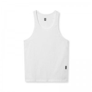 Asrv 0847. CottonPlus™ Standard Slim Men's Tanks White | 57492DGFE