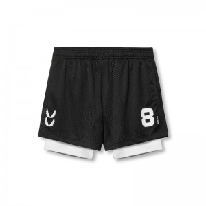 Asrv 0848. SilverPlus™ Mesh 5" Liner Men's Shorts Black | 57182FXAV