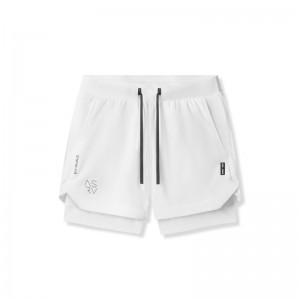 Asrv 0865. Tetra-Lite™ 5 Liner Men's Shorts White | 91704PBEN