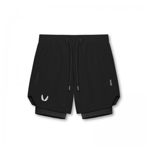 Asrv 0866. Tetra-Lite™ 7 Liner Men's Shorts Black | 68095YIKN