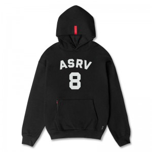 Asrv 0874. Tech-Terry™ Zip Pocket Men's Hoodie Black | 15824IAJB