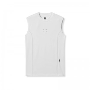 Asrv 0909. WarpFlexx™ Compression Cutoff Men's Tanks White | 03546XCHI