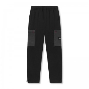 Asrv 0914. Tech-Terry™ Paneled Cinch Cargo Men's Jogger Black | 86470YBQI