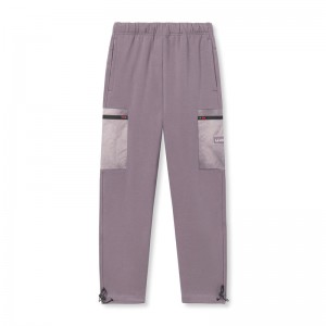 Asrv 0914. Tech-Terry™ Paneled Cinch Cargo Men's Jogger Purple | 84312NMRX