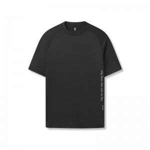 Asrv 0918. AeroSilver® Fitted Men's Short Sleeve Black | 32805COTG