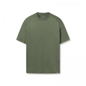 Asrv 0918. AeroSilver® Fitted Men's Short Sleeve Olive | 50936RKTS