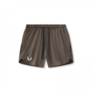 Asrv 0993. AeroSilver® 5" Linerless Men's Shorts Grey Brown | 84075WRQI