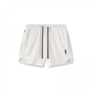 Asrv 0993. AeroSilver® 5" Linerless Men's Shorts White | 72401KJES