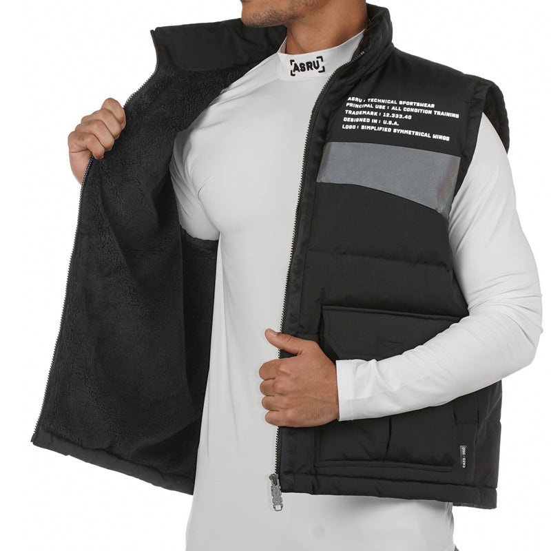 Asrv 0263. Hipora® Waterproof Down Men's Vest Black | 85302UYEG