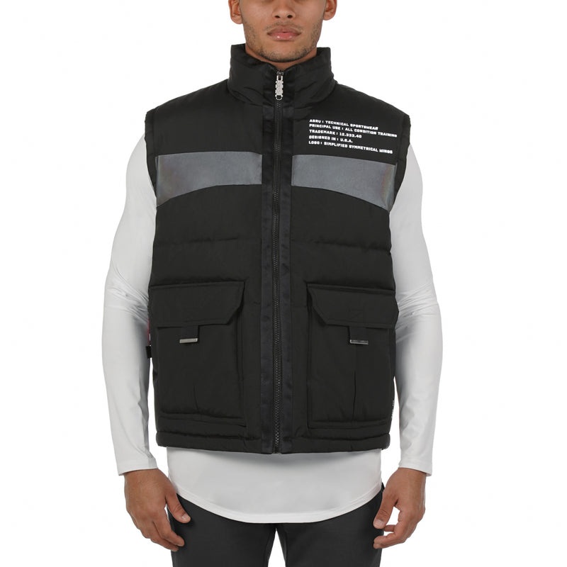 Asrv 0263. Hipora® Waterproof Down Men's Vest Black | 85302UYEG