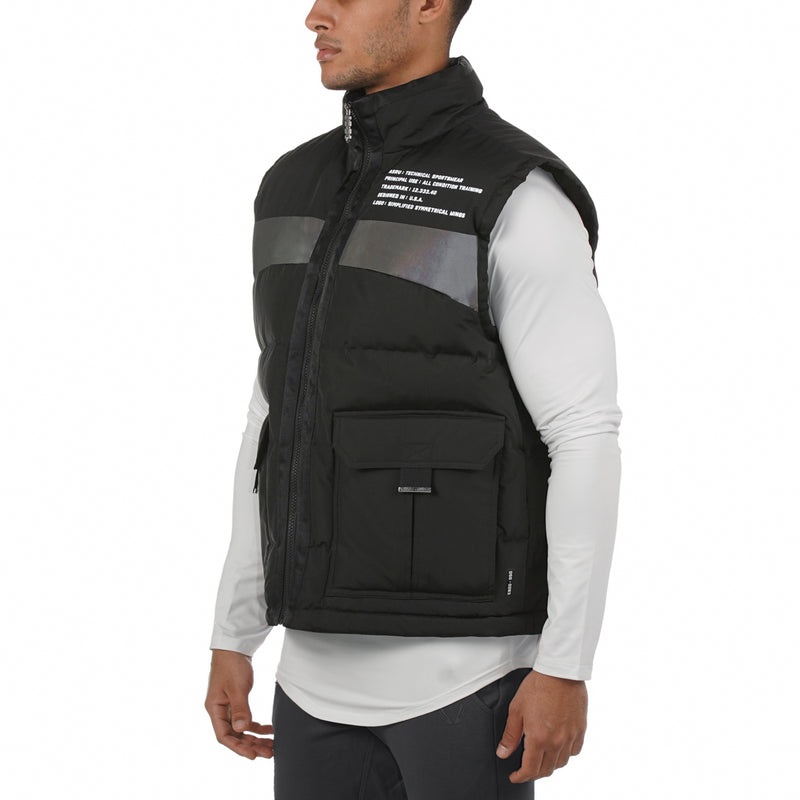 Asrv 0263. Hipora® Waterproof Down Men's Vest Black | 85302UYEG